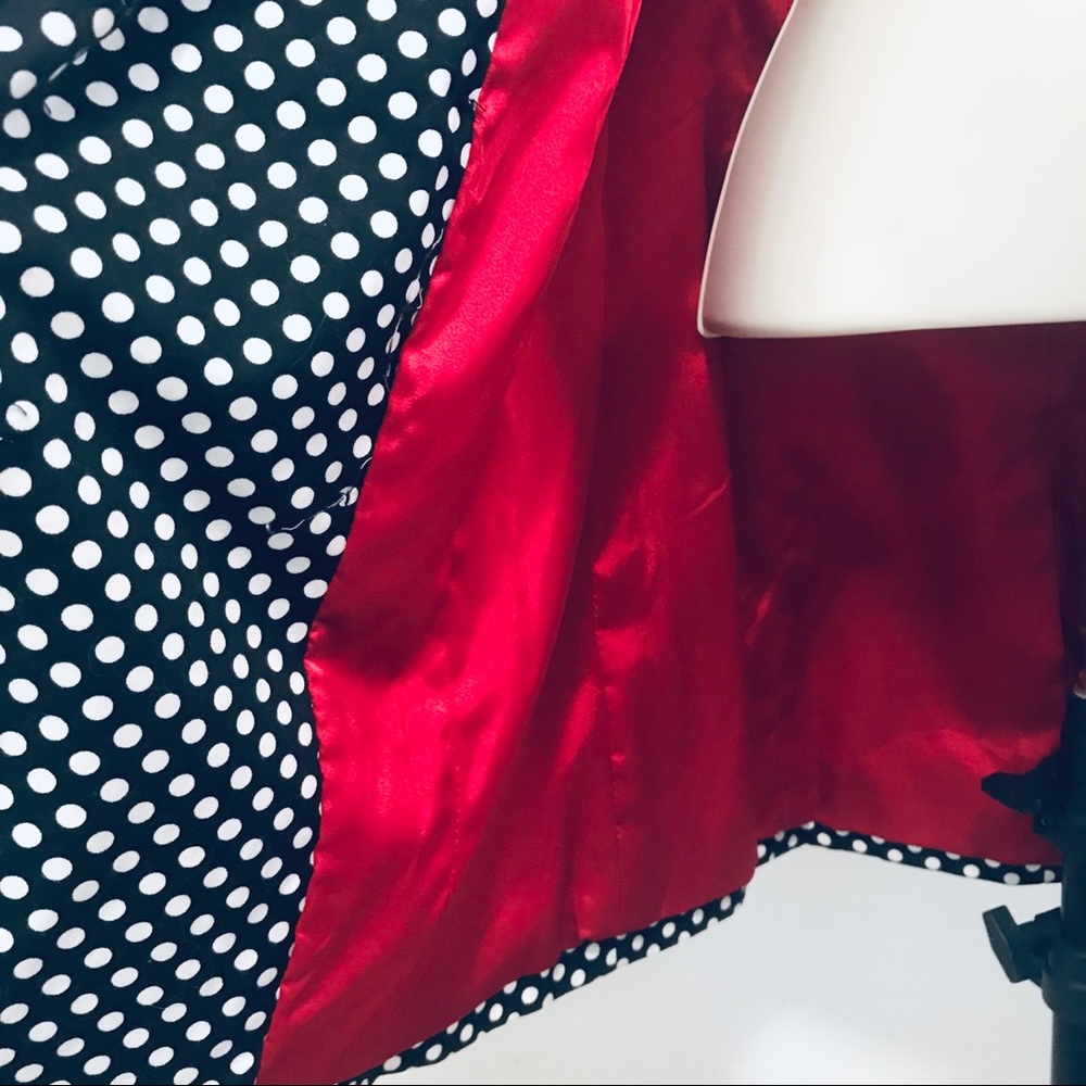Vertigo Polkadot Trench Coat Size XS - Picture 4 of 12